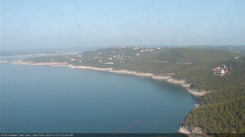 Lake Travis webcam, October 10, 2020 10:25 AM CT