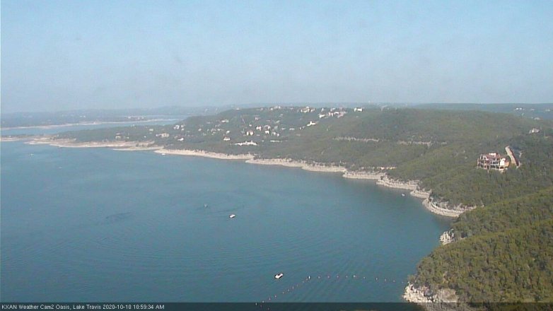 Lake Travis webcam, October 10, 2020 11:00 AM CT