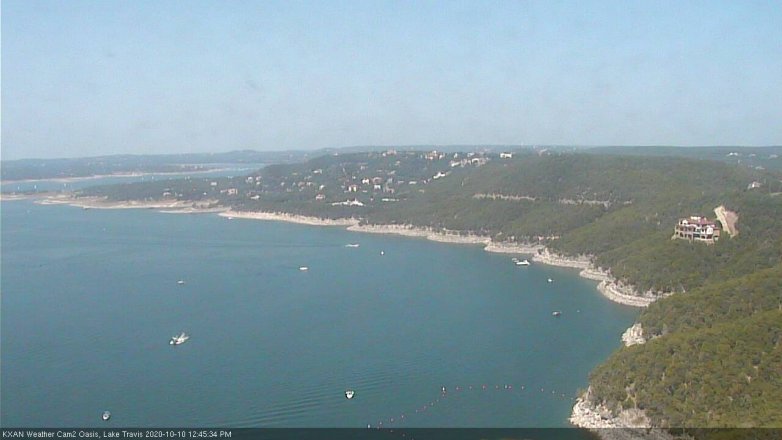 Lake Travis webcam, October 10, 2020 12:45 PM CT
