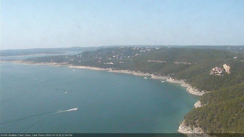Lake Travis webcam, October 10, 2020 2:25 PM CT