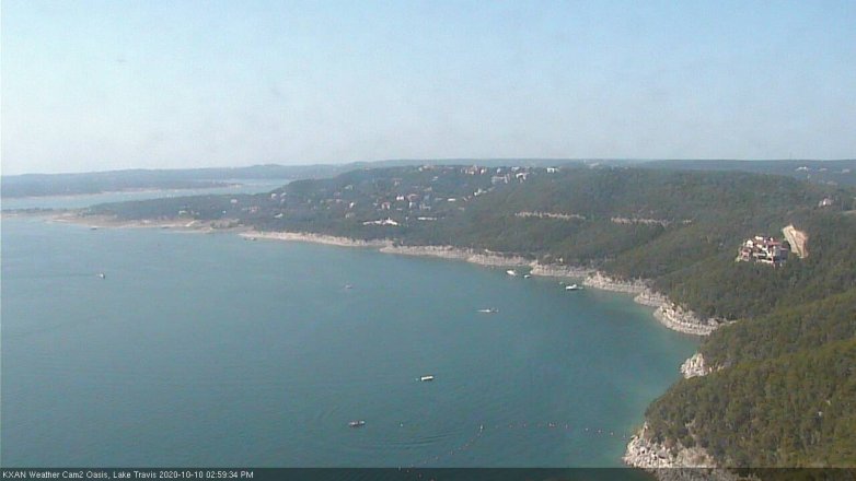 Lake Travis webcam, October 10, 2020 3:00 PM CT