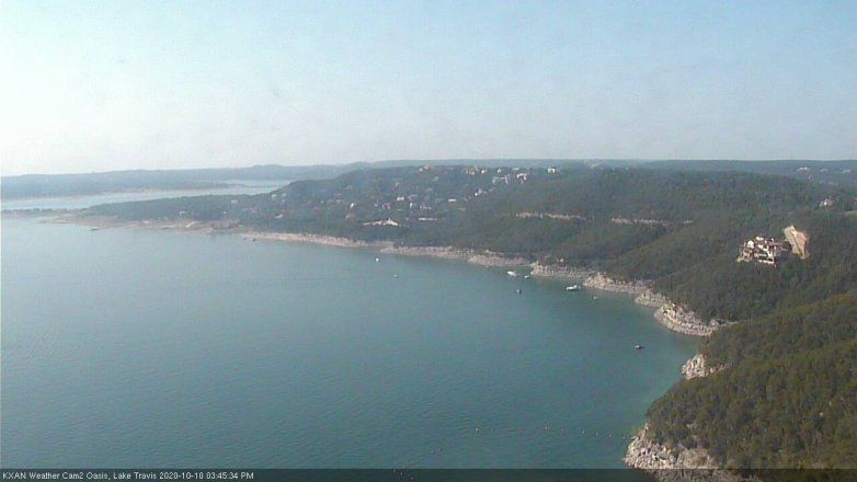 Lake Travis webcam, October 10, 2020 3:45 PM CT