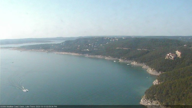 Lake Travis webcam, October 10, 2020 4:00 PM CT