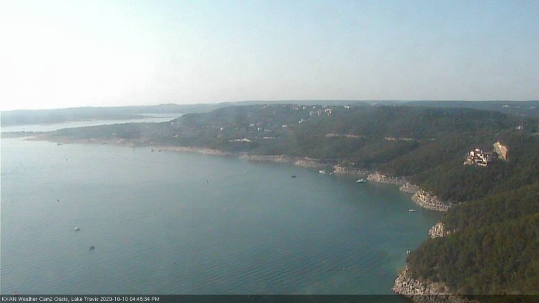 Lake Travis webcam, October 10, 2020 4:45 PM CT
