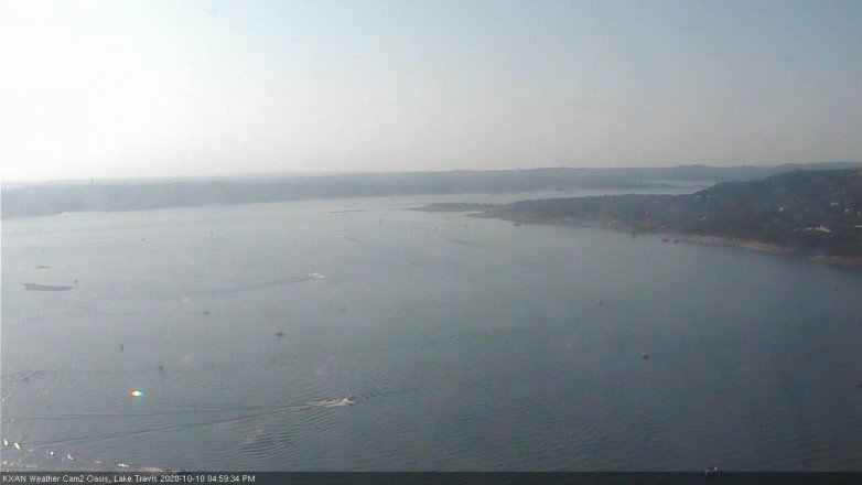 Lake Travis webcam, October 10, 2020 5:00 PM CT