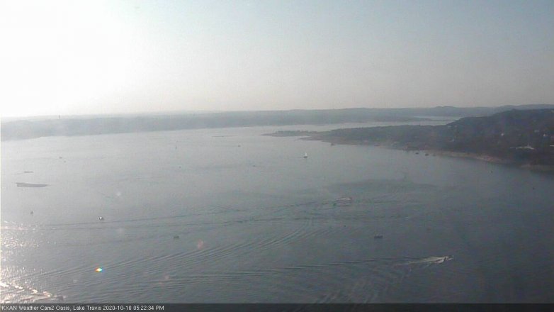 Lake Travis webcam, October 10, 2020 5:25 PM CT