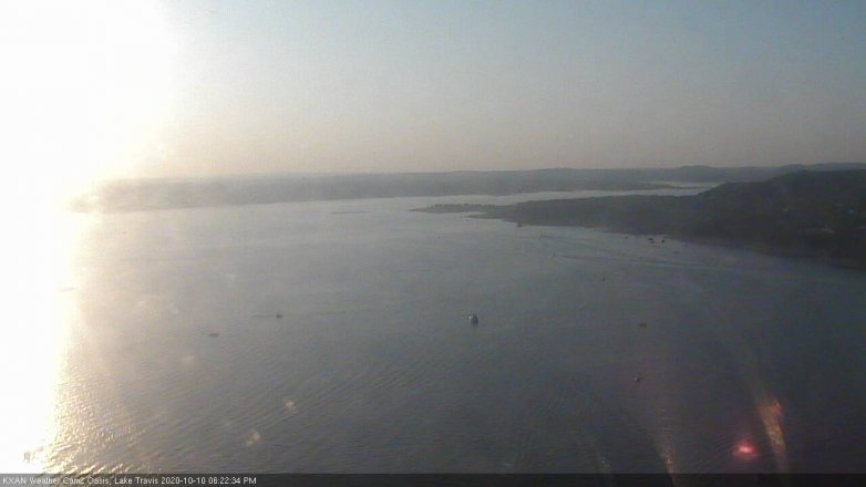 Lake Travis webcam, October 10, 2020 6:25 PM CT