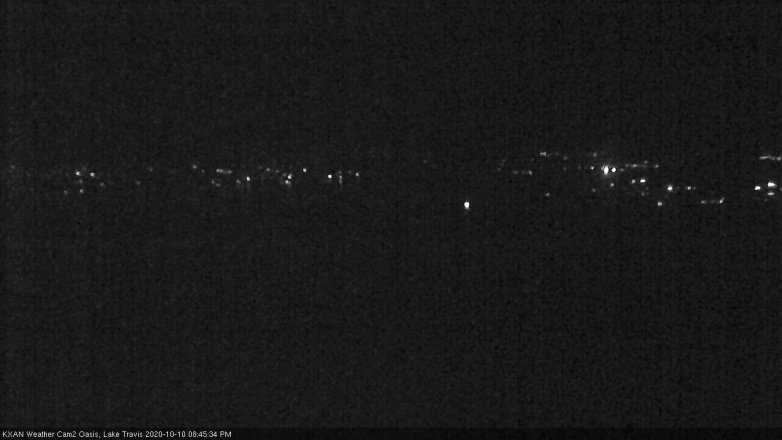 Lake Travis webcam, October 10, 2020 8:45 PM CT
