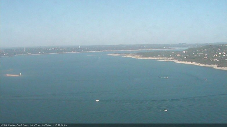 Lake Travis webcam, October 11, 2020 11:00 AM CT