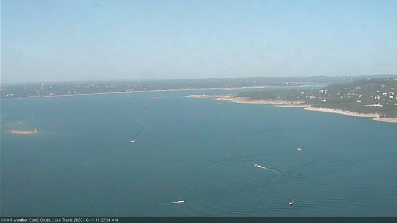 Lake Travis webcam, October 11, 2020 11:25 AM CT