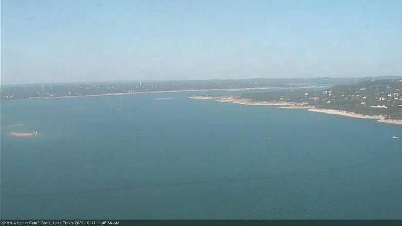 Lake Travis webcam, October 11, 2020 11:45 AM CT