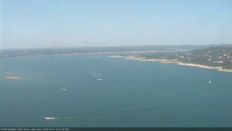 Lake Travis webcam, October 11, 2020 12:25 PM CT