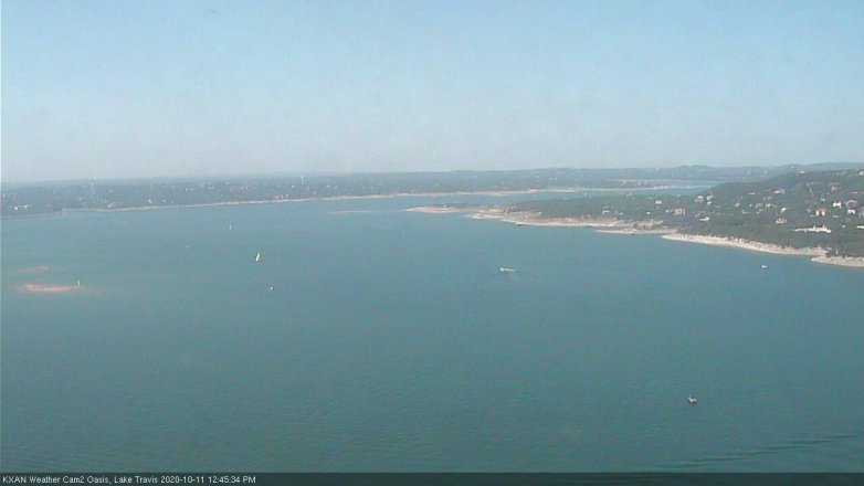 Lake Travis webcam, October 11, 2020 12:45 PM CT