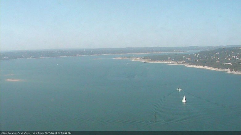 Lake Travis webcam, October 11, 2020 1:00 PM CT