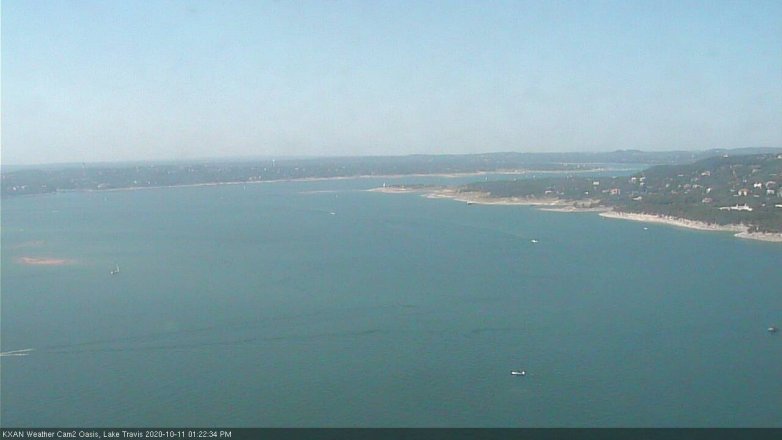Lake Travis webcam, October 11, 2020 1:25 PM CT