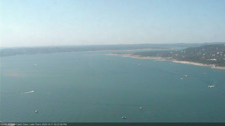 Lake Travis webcam, October 11, 2020 2:25 PM CT