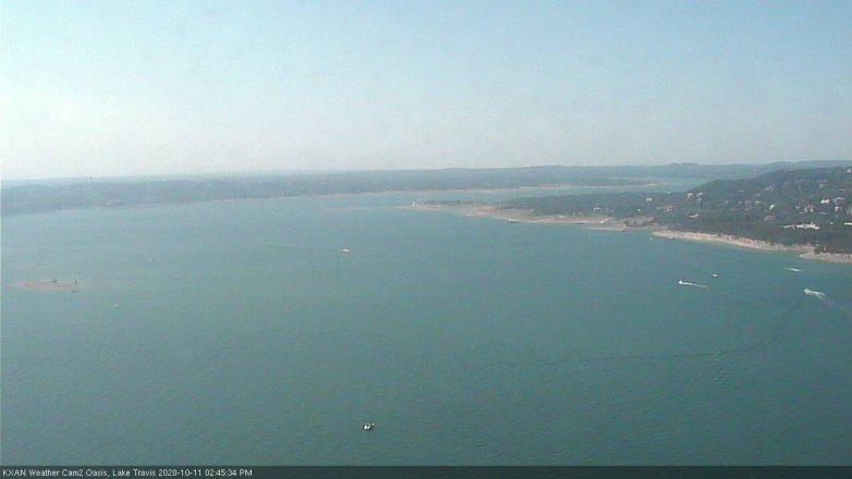 Lake Travis webcam, October 11, 2020 2:45 PM CT