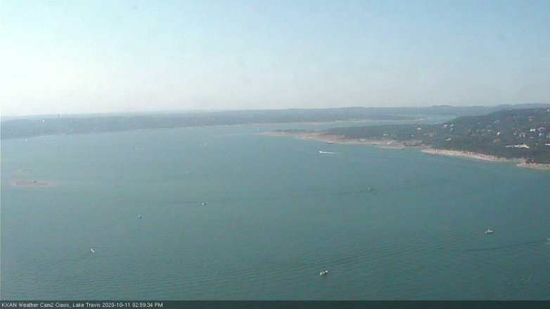 Lake Travis webcam, October 11, 2020 3:00 PM CT