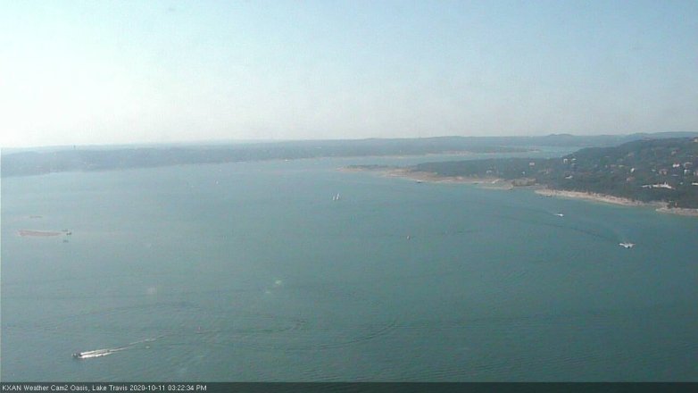 Lake Travis webcam, October 11, 2020 3:25 PM CT