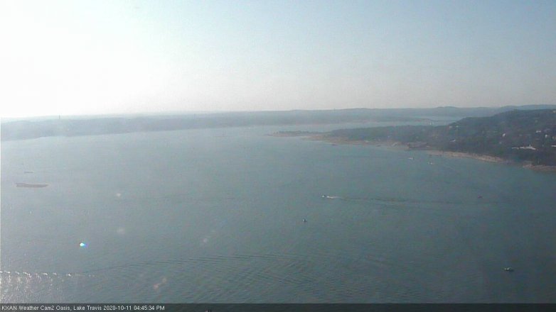 Lake Travis webcam, October 11, 2020 4:45 PM CT