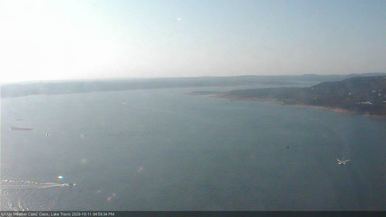 Lake Travis webcam, October 11, 2020 5:00 PM CT