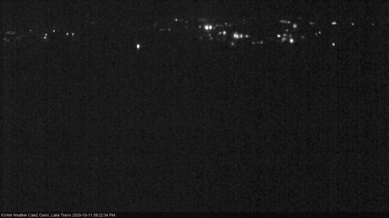 Lake Travis webcam, October 11, 2020 8:25 PM CT