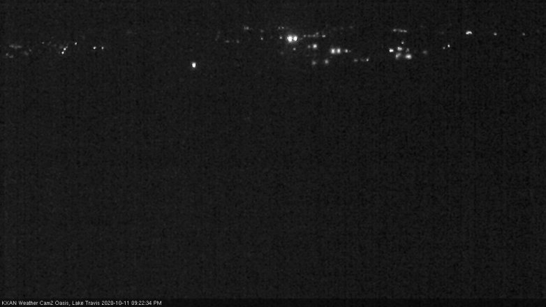 Lake Travis webcam, October 11, 2020 9:25 PM CT