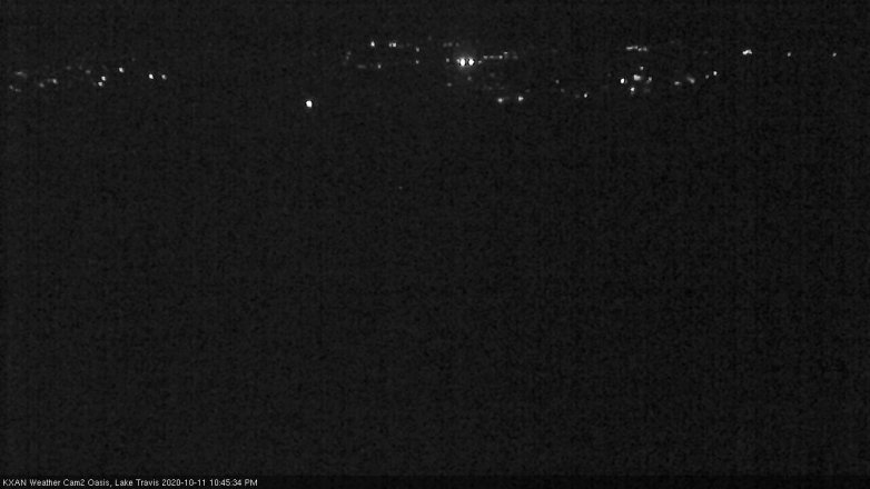 Lake Travis webcam, October 11, 2020 10:45 PM CT