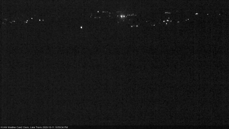 Lake Travis webcam, October 11, 2020 11:00 PM CT
