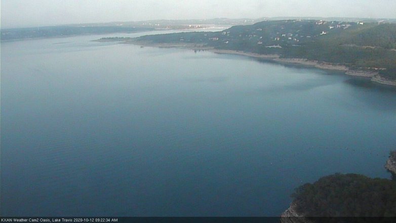 Lake Travis webcam, October 12, 2020 9:25 AM CT