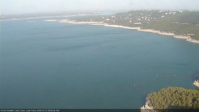 Lake Travis webcam, October 12, 2020 10:00 AM CT