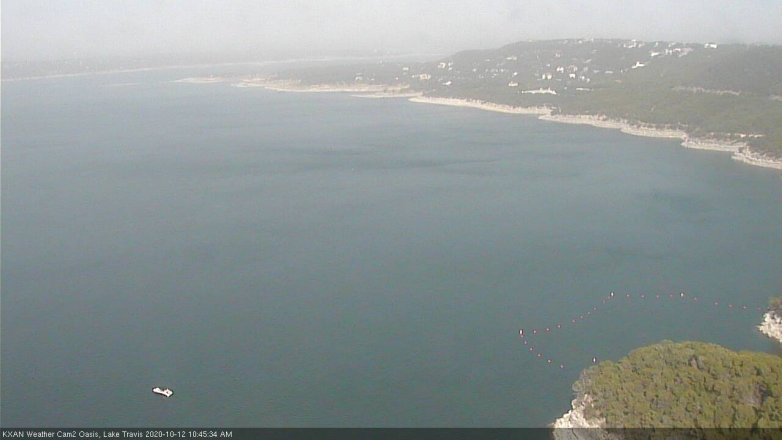 Lake Travis webcam, October 12, 2020 10:45 AM CT
