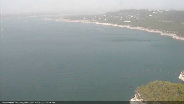 Lake Travis webcam, October 12, 2020 11:25 AM CT
