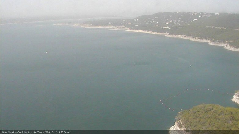 Lake Travis webcam, October 12, 2020 12:00 PM CT