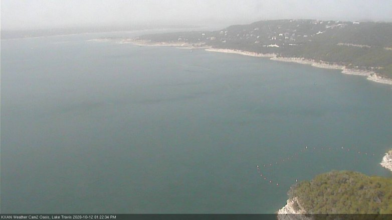Lake Travis webcam, October 12, 2020 1:25 PM CT