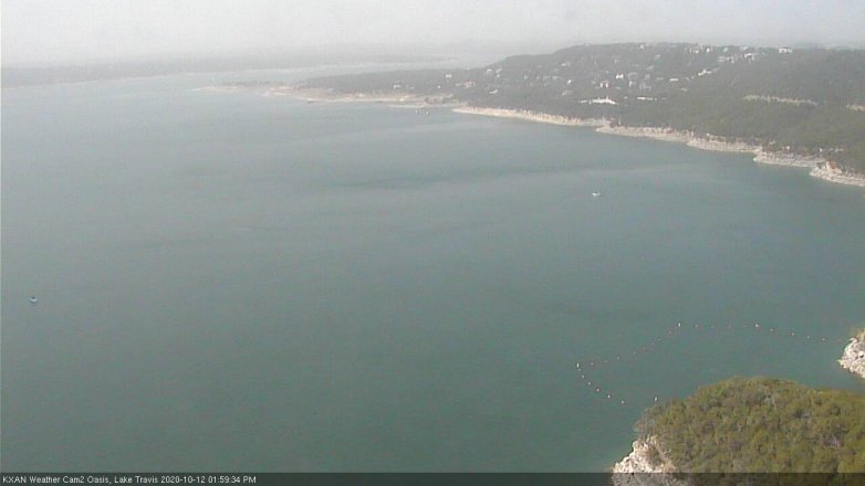 Lake Travis webcam, October 12, 2020 2:00 PM CT