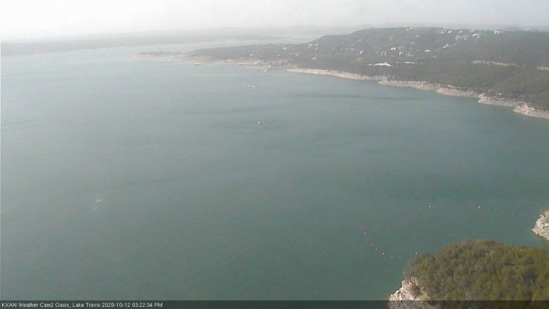 Lake Travis webcam, October 12, 2020 3:25 PM CT