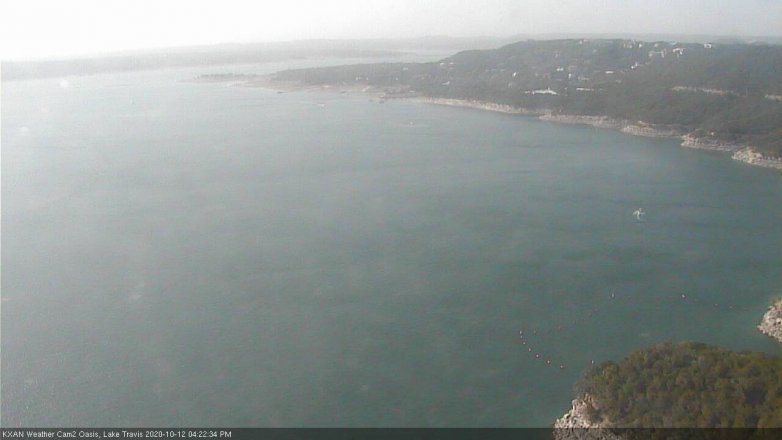 Lake Travis webcam, October 12, 2020 4:25 PM CT