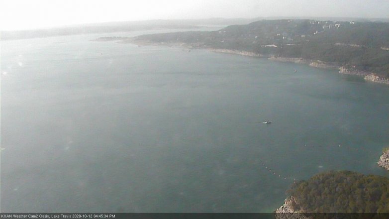 Lake Travis webcam, October 12, 2020 4:45 PM CT
