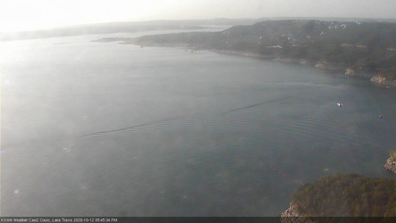Lake Travis webcam, October 12, 2020 5:45 PM CT