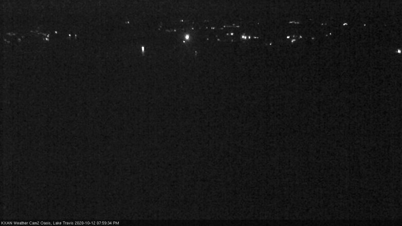 Lake Travis webcam, October 12, 2020 8:00 PM CT