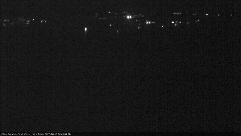 Lake Travis webcam, October 12, 2020 8:45 PM CT