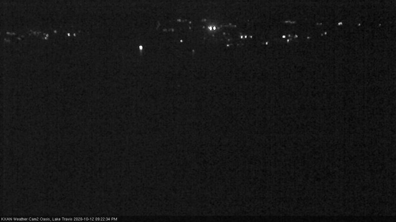 Lake Travis webcam, October 12, 2020 9:25 PM CT