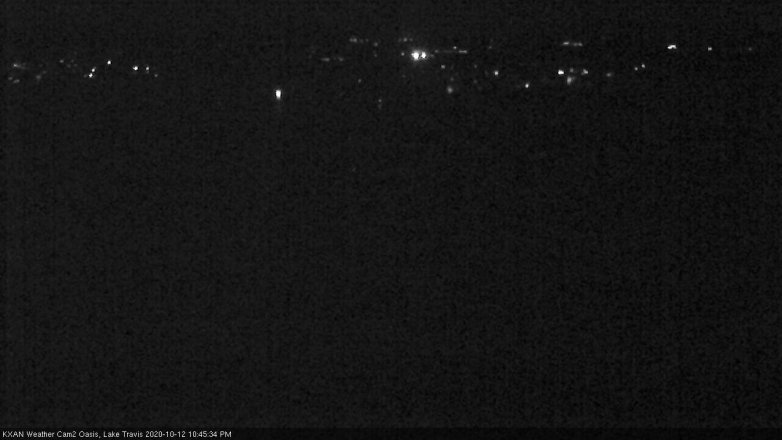 Lake Travis webcam, October 12, 2020 10:45 PM CT