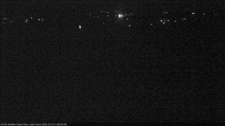 Lake Travis webcam, October 12, 2020 11:45 PM CT