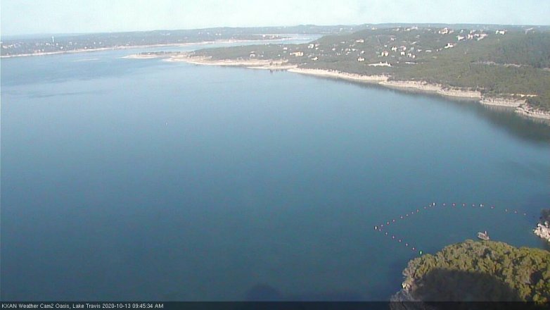 Lake Travis webcam, October 13, 2020 9:45 AM CT