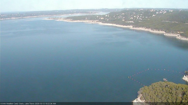 Lake Travis webcam, October 13, 2020 10:25 AM CT