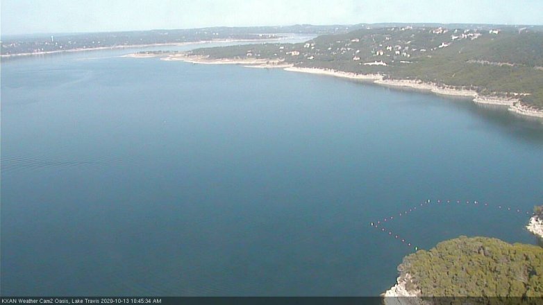 Lake Travis webcam, October 13, 2020 10:45 AM CT