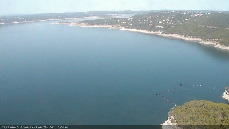 Lake Travis webcam, October 13, 2020 11:00 AM CT