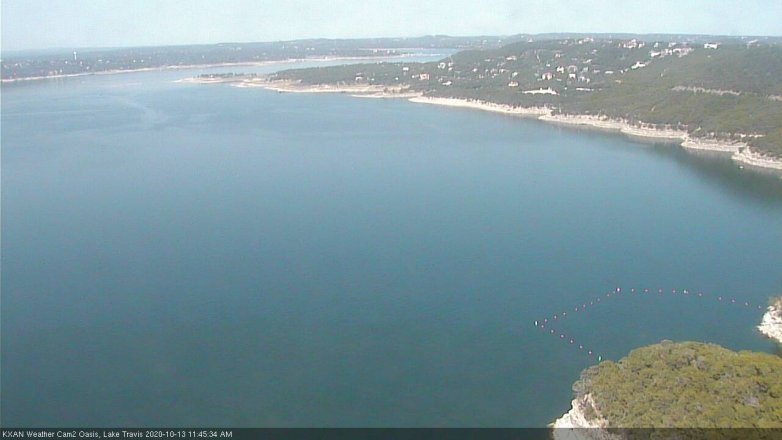 Lake Travis webcam, October 13, 2020 11:45 AM CT